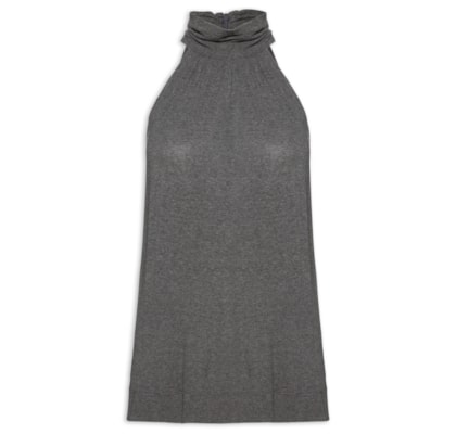 Blusa Feminina Frente Única - Cinza