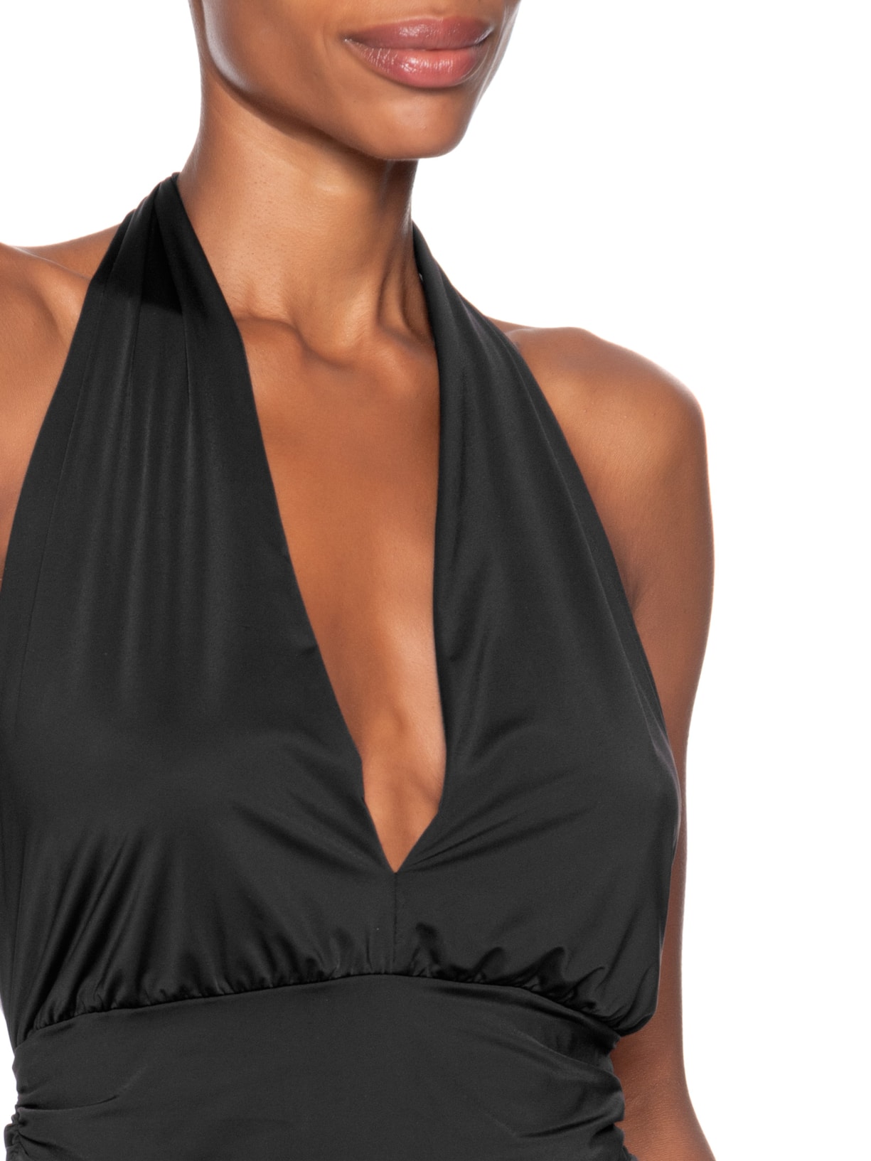 Blusa Feminina Frente Única Em Poliamida Preto Market 33