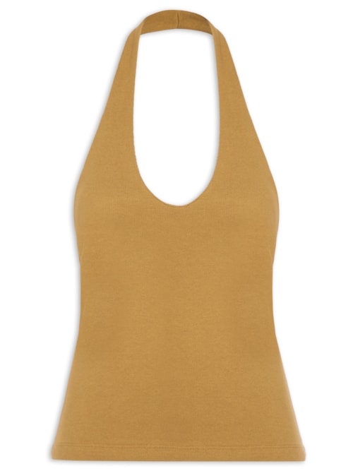 Blusa Feminina Frente Única - Marrom