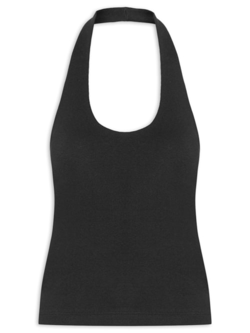 Blusa Feminina Frente Única - Preto