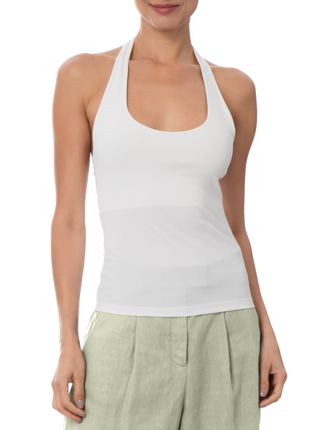 Blusa Feminina Frente Única Stella Basic Branco Animale