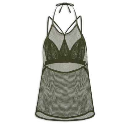 Blusa Feminina Frente Única Tela - Verde