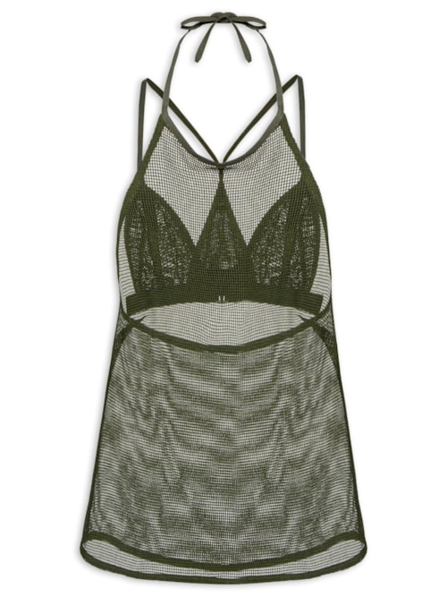 Blusa Feminina Frente Única Tela - Verde