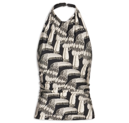 Blusa feminina Frente Única Tucanário - Preto