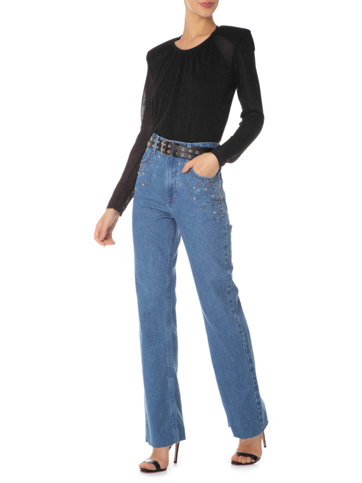 Blusa Feminina Gabi Preto Le Lis