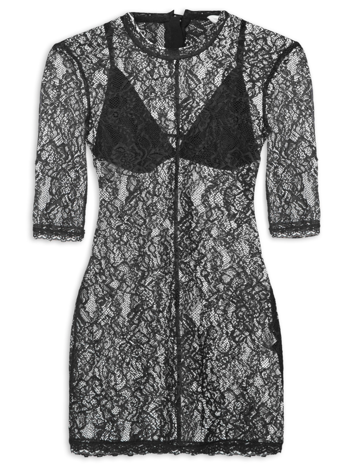 Blusa Feminina Garden Lace Luna - Preto