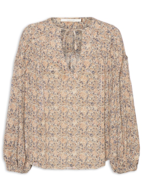 Blusa Feminina GGT Estampa Fable - Bege