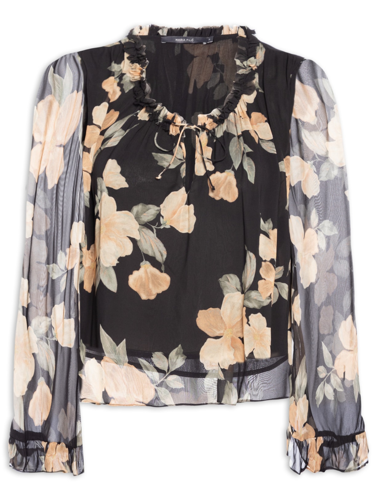 Blusa Feminina GGT Estampa Sunset - Preto