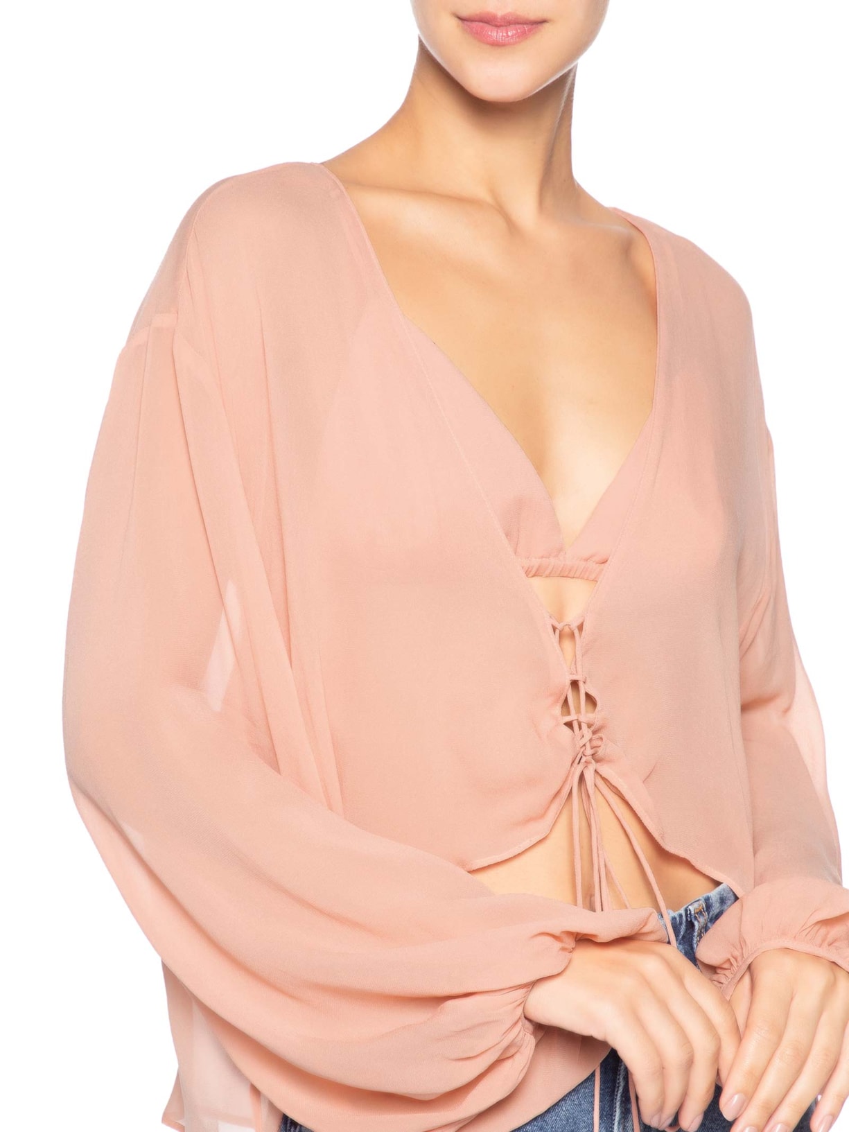 Blusa Feminina GGT Trançado Frente Feminina – Rosa Animale Jeans