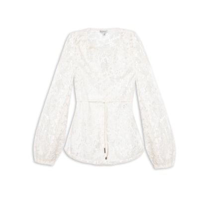 Blusa Feminina Gigi Longa - Branco