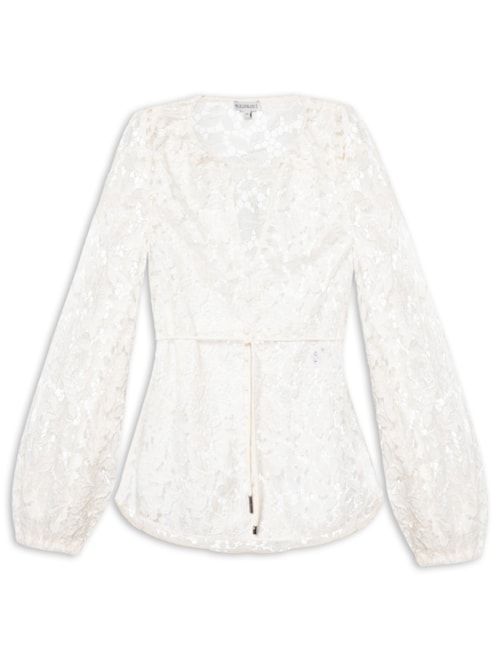 Blusa Feminina Gigi Longa - Branco