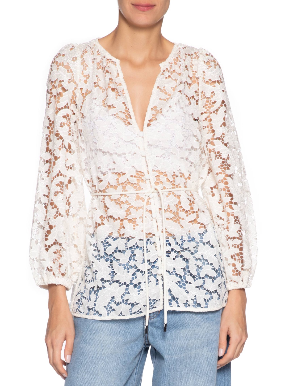 Blusa Feminina Gigi Longa Branco Le Lis