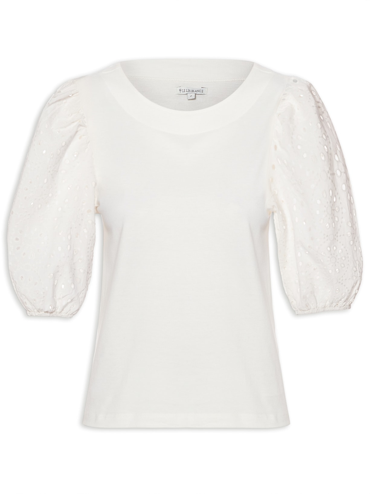 Blusa Feminina Giovana Off White Le Lis