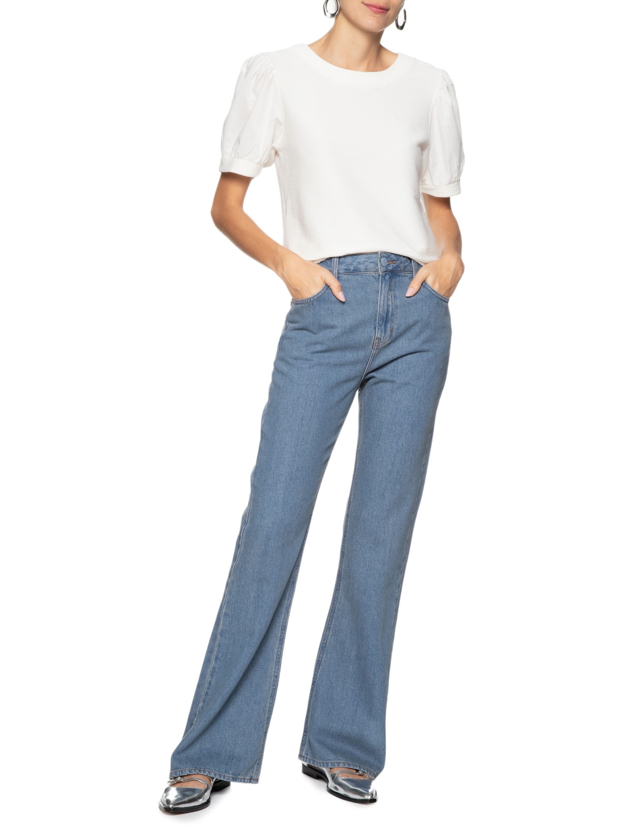 Blusa Feminina Gloria Off White Le Lis