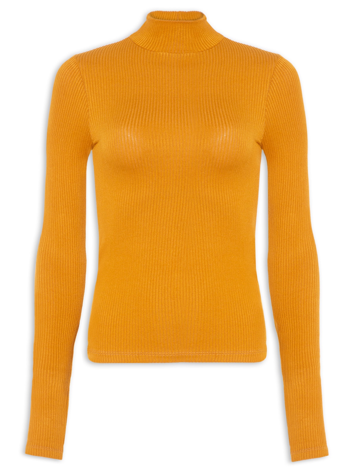 Blusa Feminina Gola Alta - Amarelo