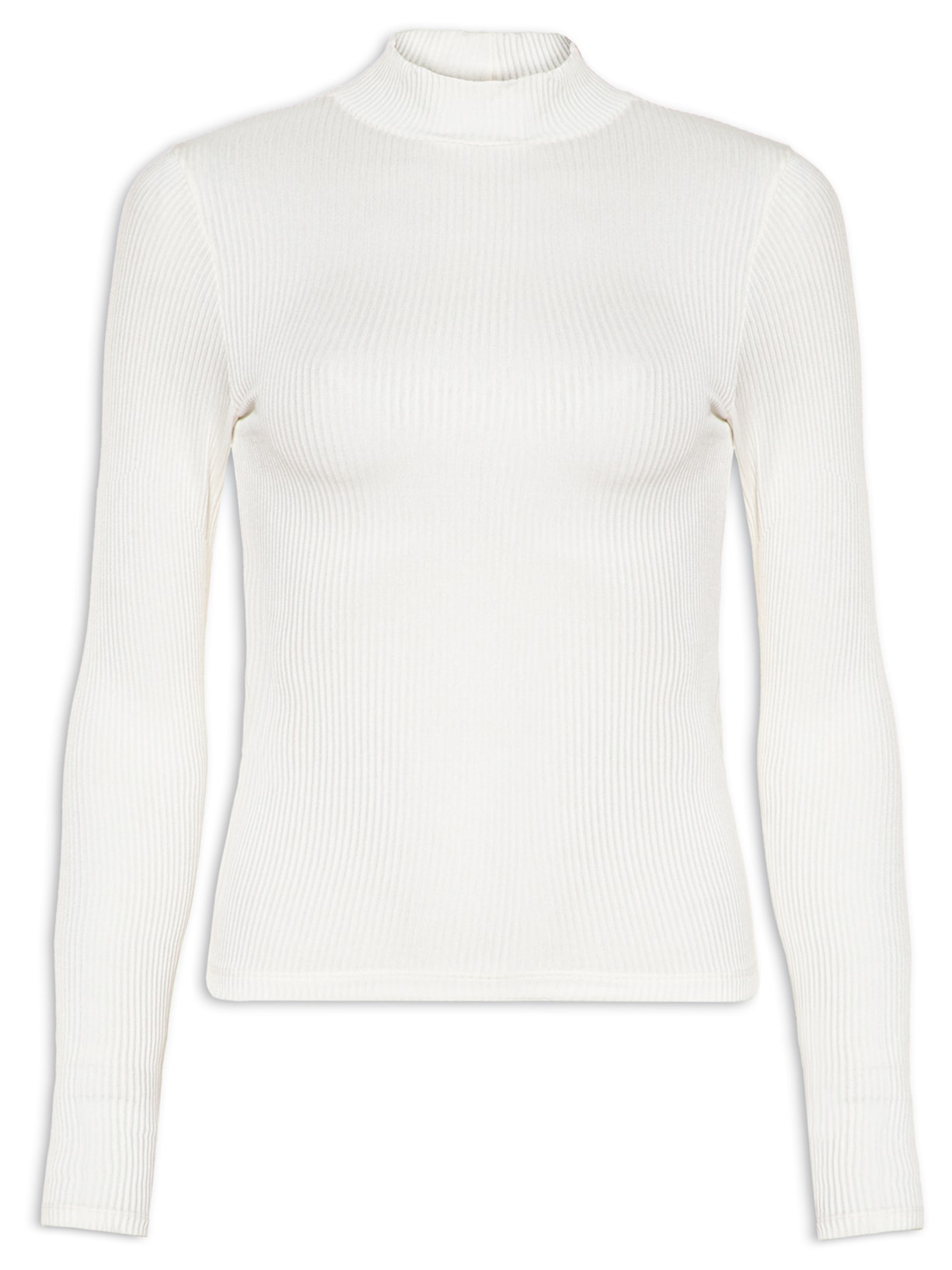 Blusa Feminina Gola Alta - Branco