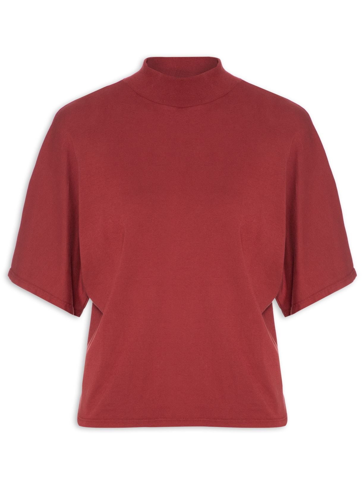 Blusa Feminina Gola Alta Catarina Vinho Twenty Four Seven