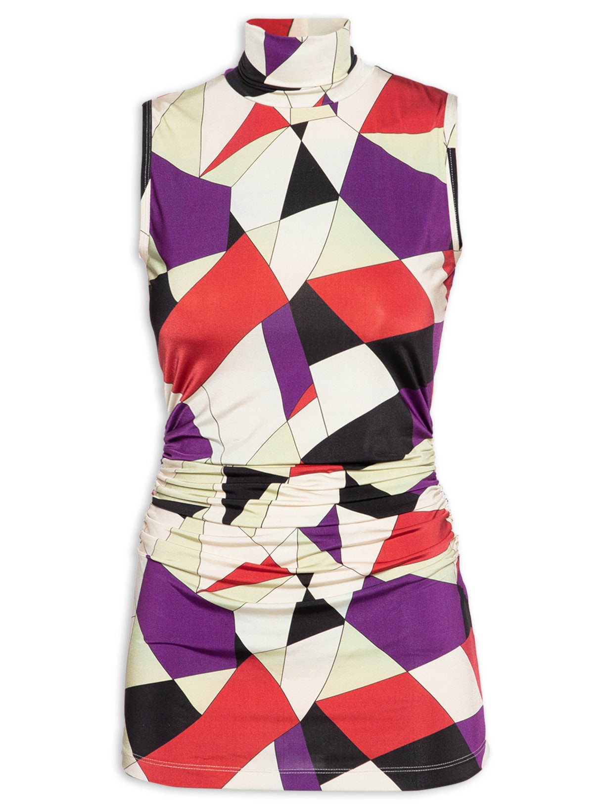 Blusa Feminina Gola Alta Geo Veneza - Roxo