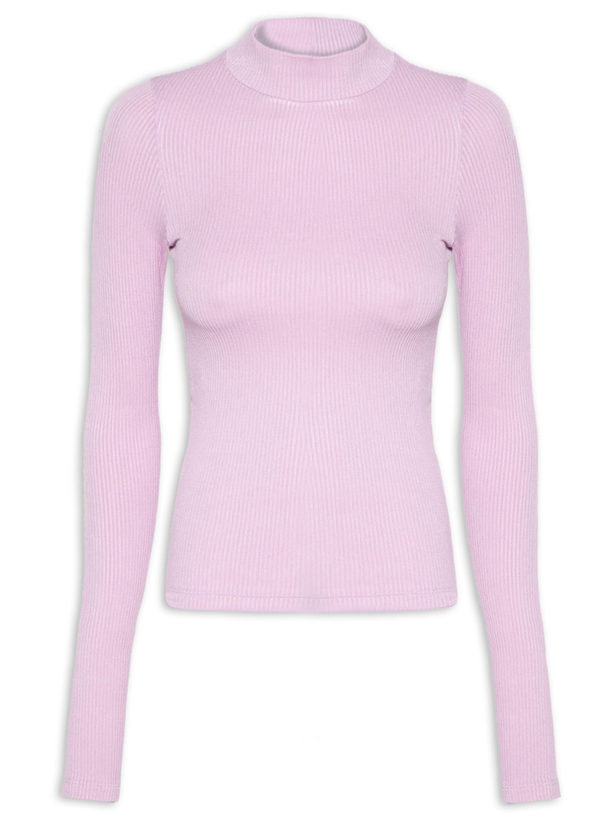 Blusa Feminina Gola Alta - Lilás