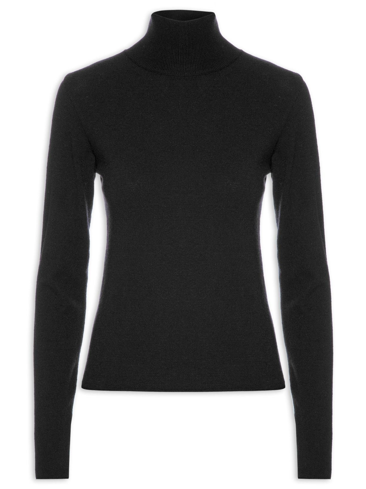 Blusa Feminina Gola Alta Patricia - Preto