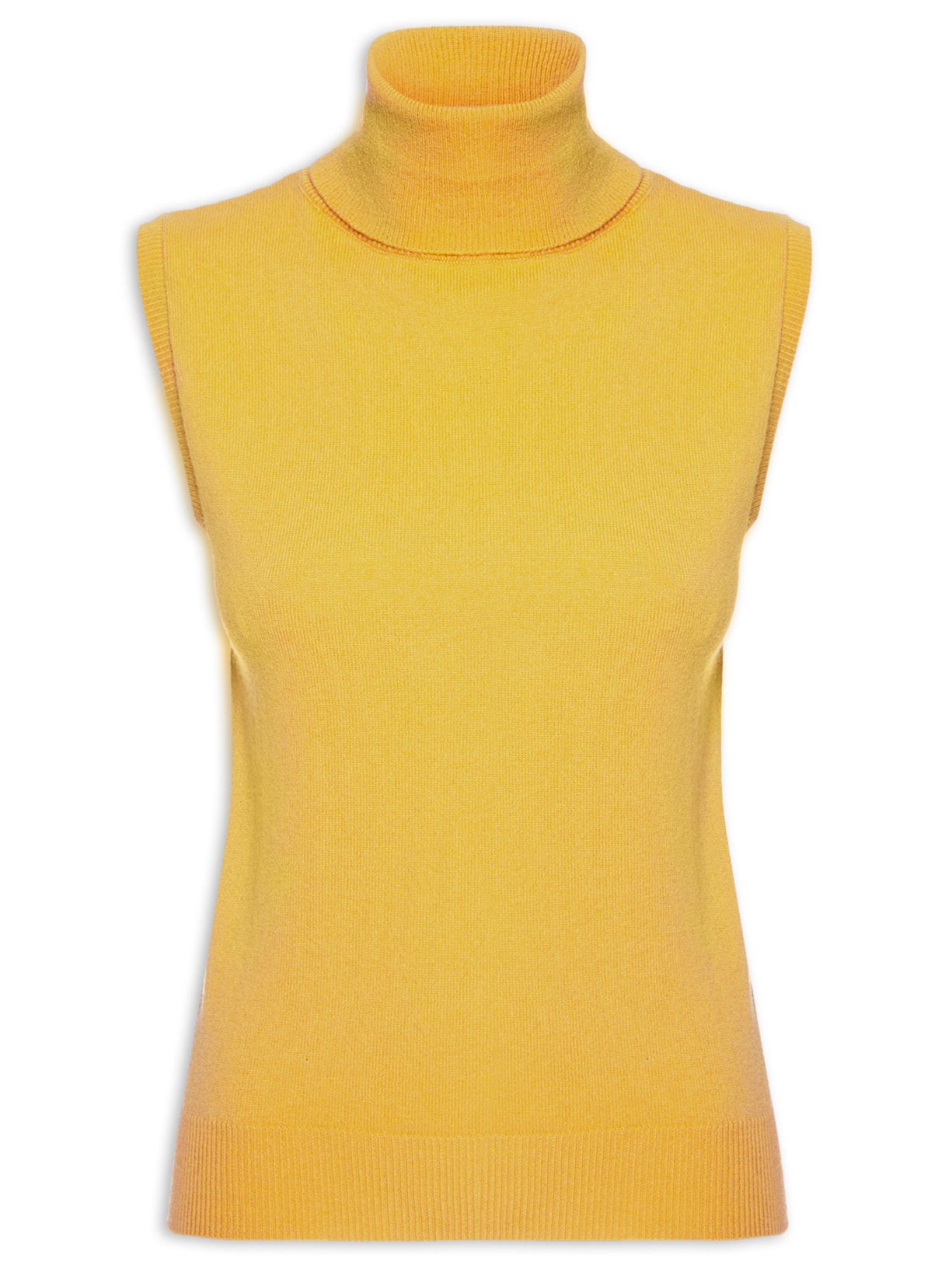 Blusa Feminina Gola Alta Puro Cashmere - Amarelo