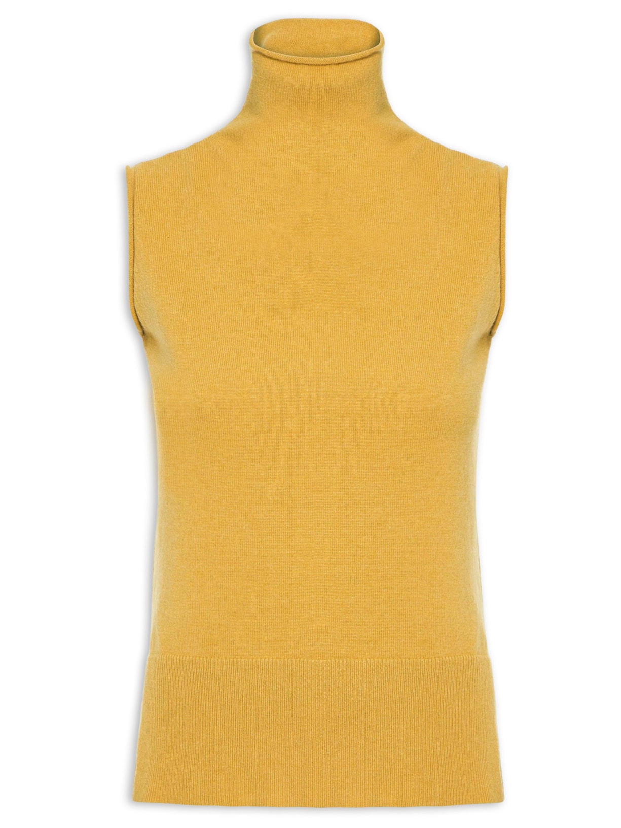 Blusa Feminina Gola Alta Puro Cashmere - Amarelo