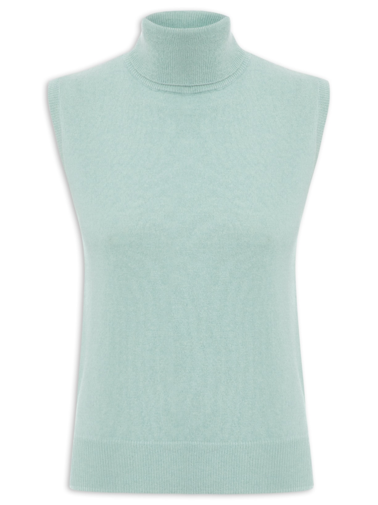 Blusa Feminina Gola Alta Puro Cashmere - Azul