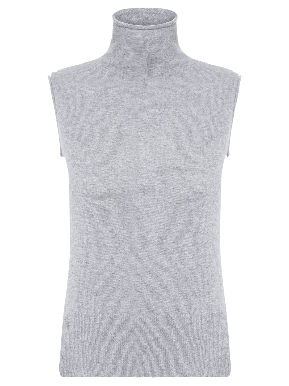 Blusa Feminina Gola Alta Puro Cashmere - Cinza