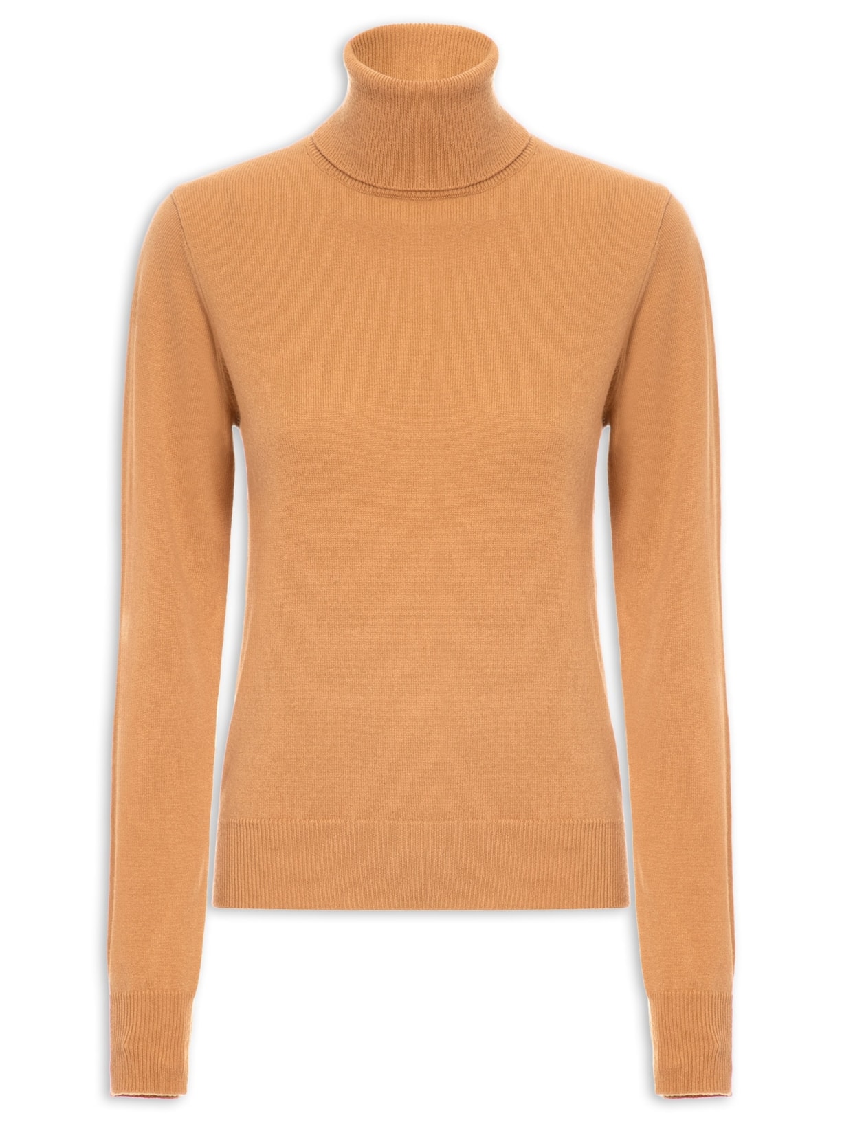 Blusa Feminina Gola Alta Puro Cashmere - Laranja