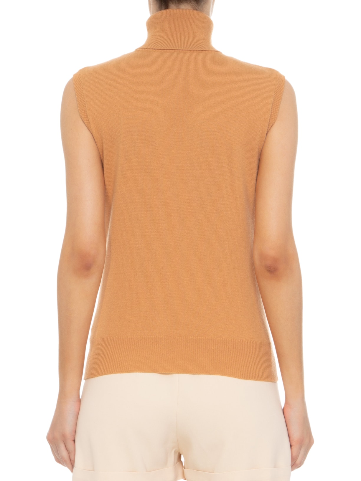 Blusa Feminina Gola Alta Puro Cashmere Marrom '2Essential