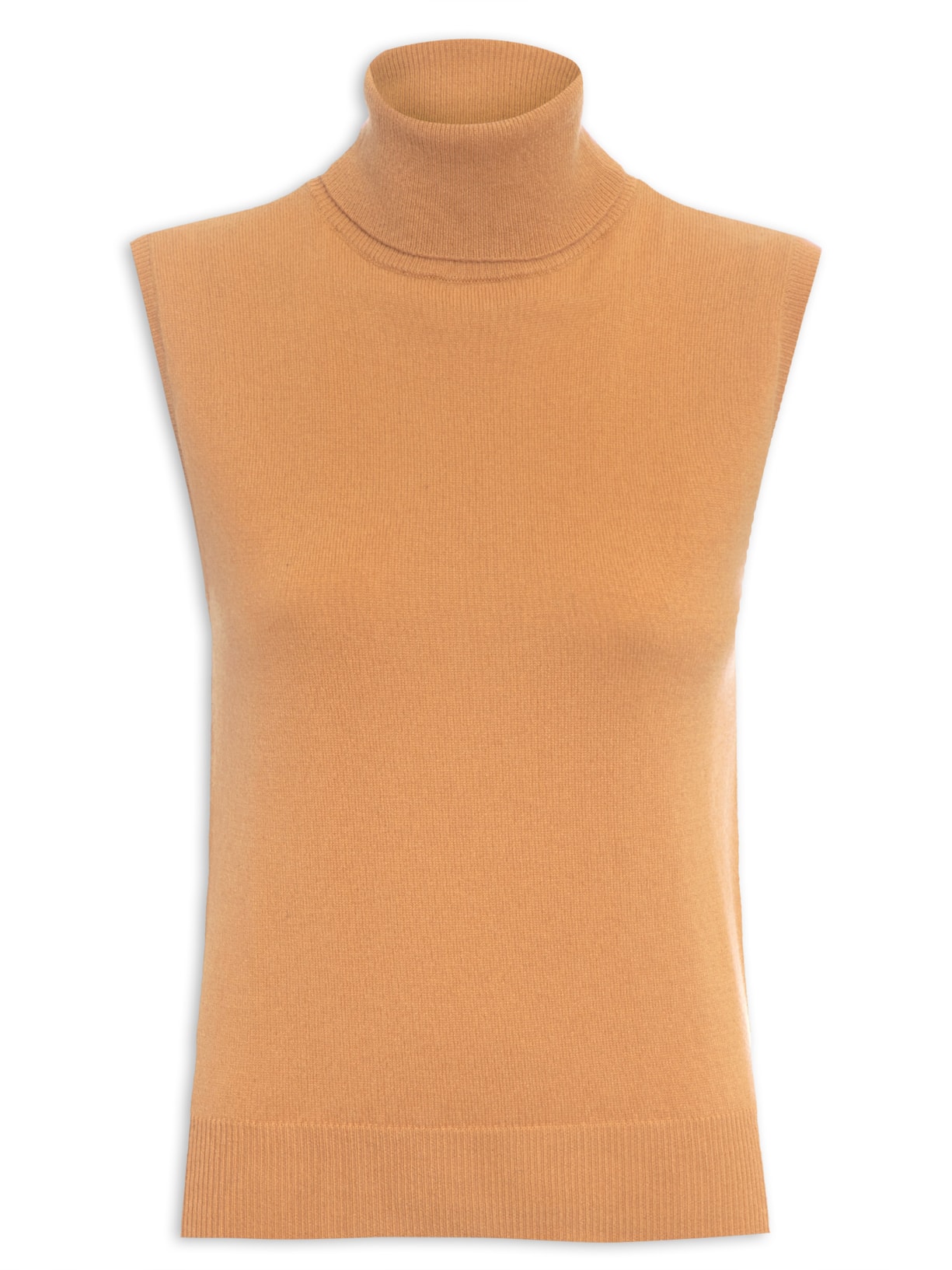 Blusa Feminina Gola Alta Puro Cashmere Marrom '2Essential