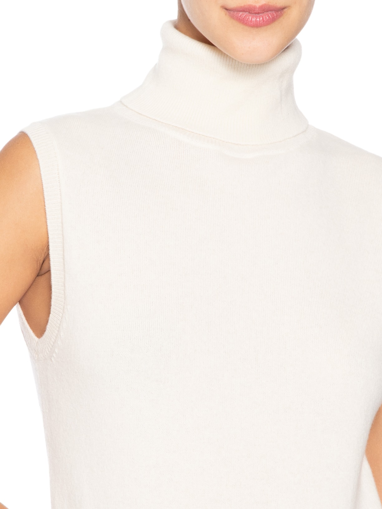 Blusa Feminina Gola Alta Puro Cashmere Off White '2Essential