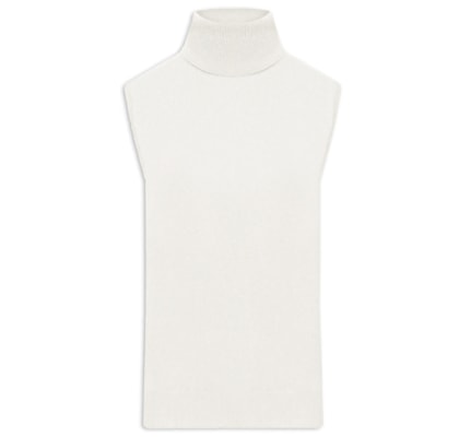 Blusa Feminina Gola Alta Puro Cashmere - Off White