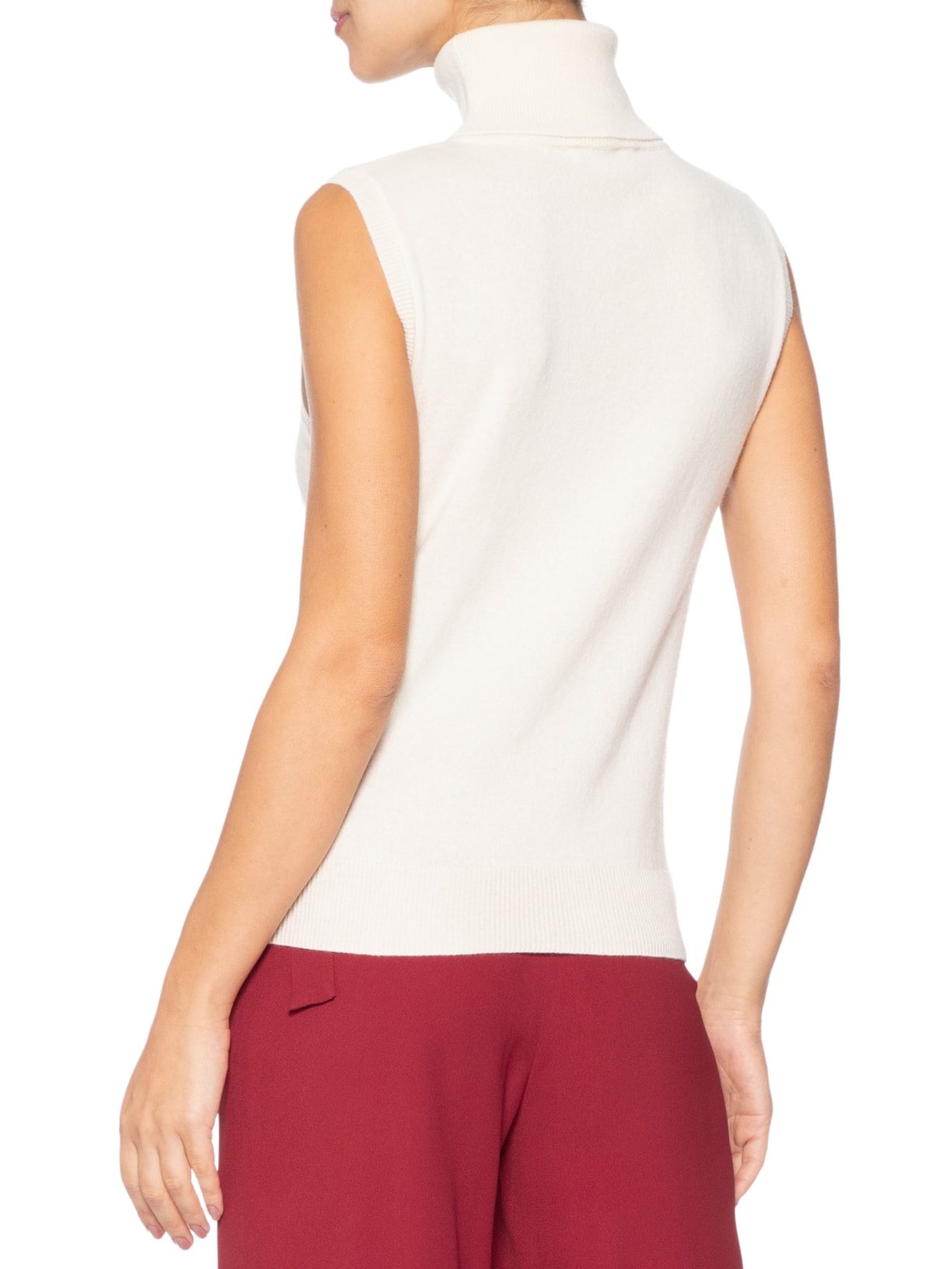 Blusa Feminina Gola Alta Puro Cashmere Off White '2Essential