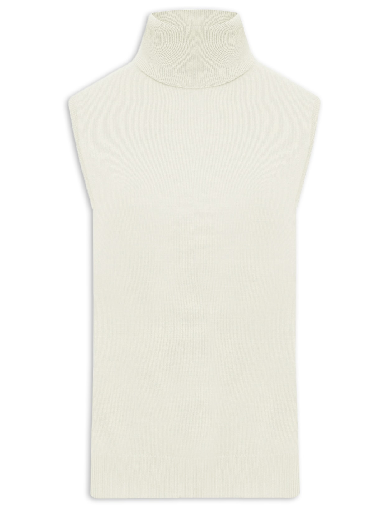 Blusa Feminina Gola Alta Puro Cashmere - Off White