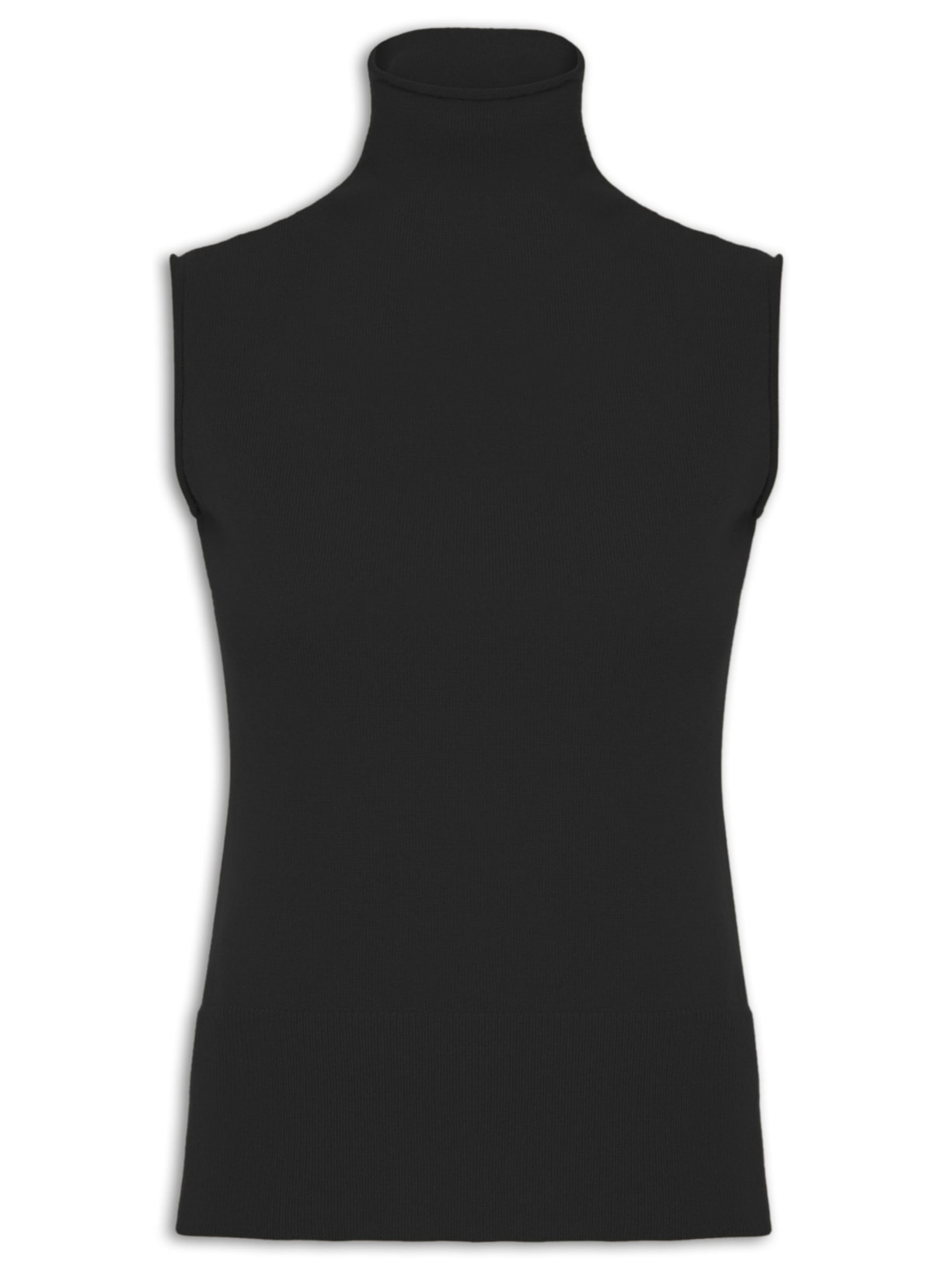 Blusa Feminina Gola Alta Puro Cashmere - Preto