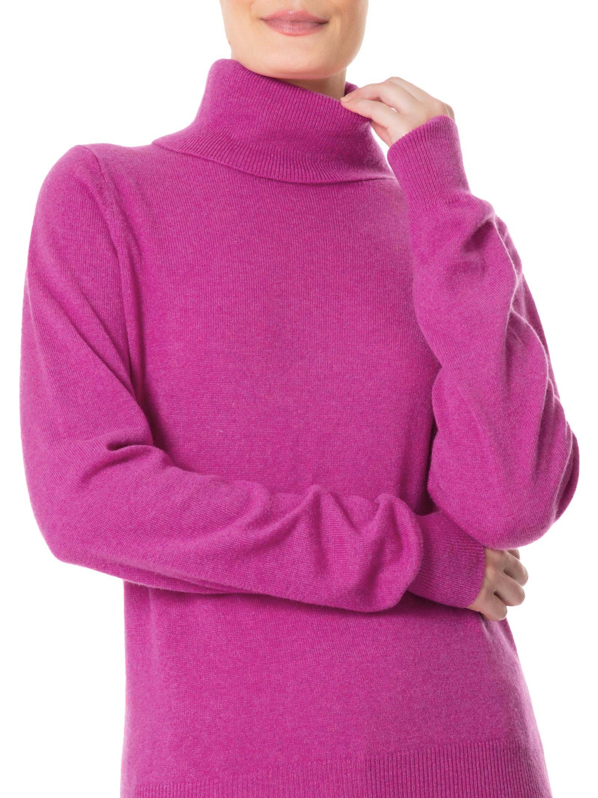 Blusa Feminina Gola Alta Puro Cashmere Roxo '2Essential