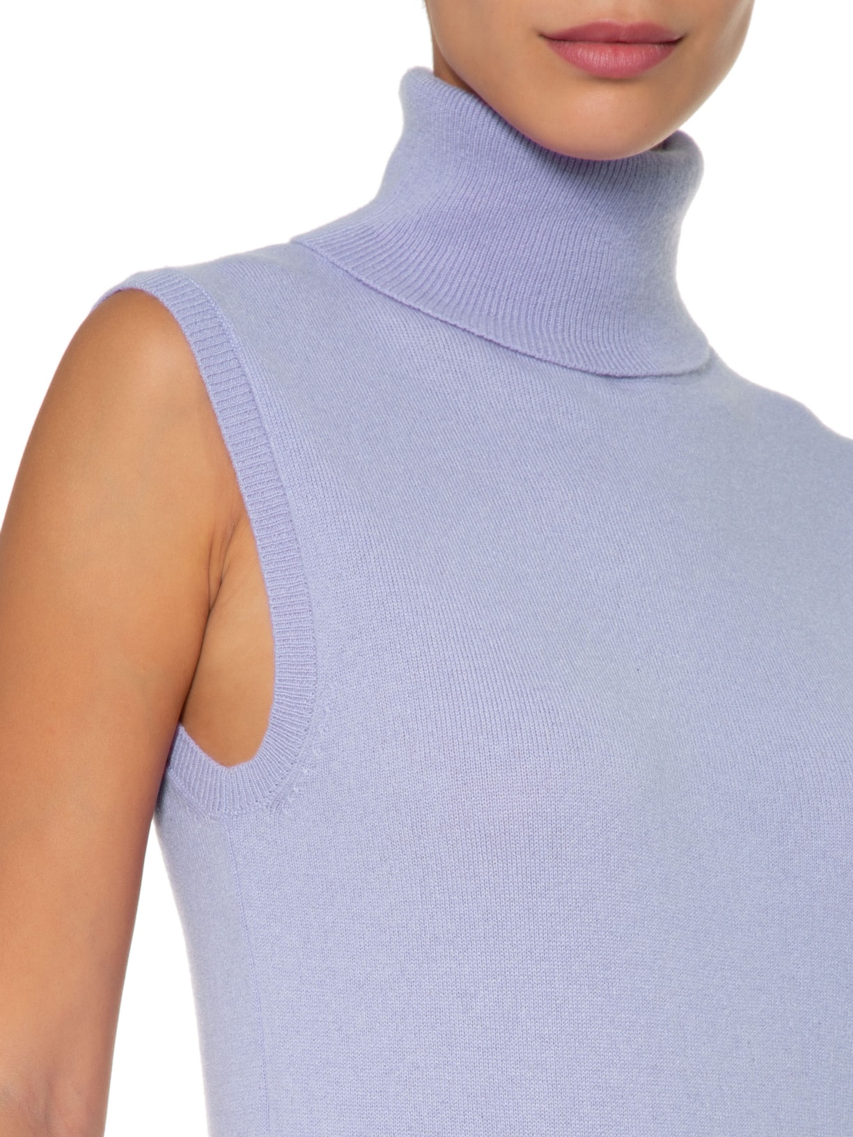 Blusa Feminina Gola Alta Puro Cashmere Roxo '2Essential