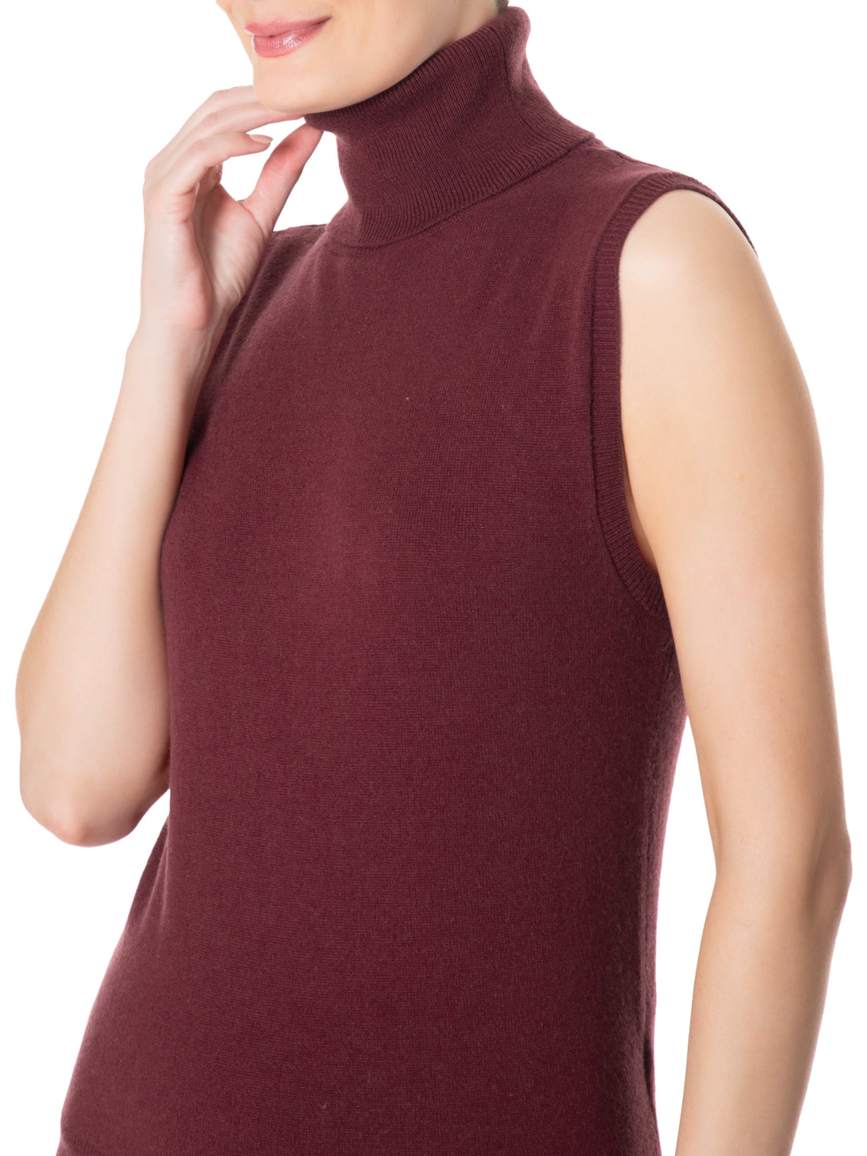 Blusa Feminina Gola Alta Puro Cashmere Vermelho '2Essential