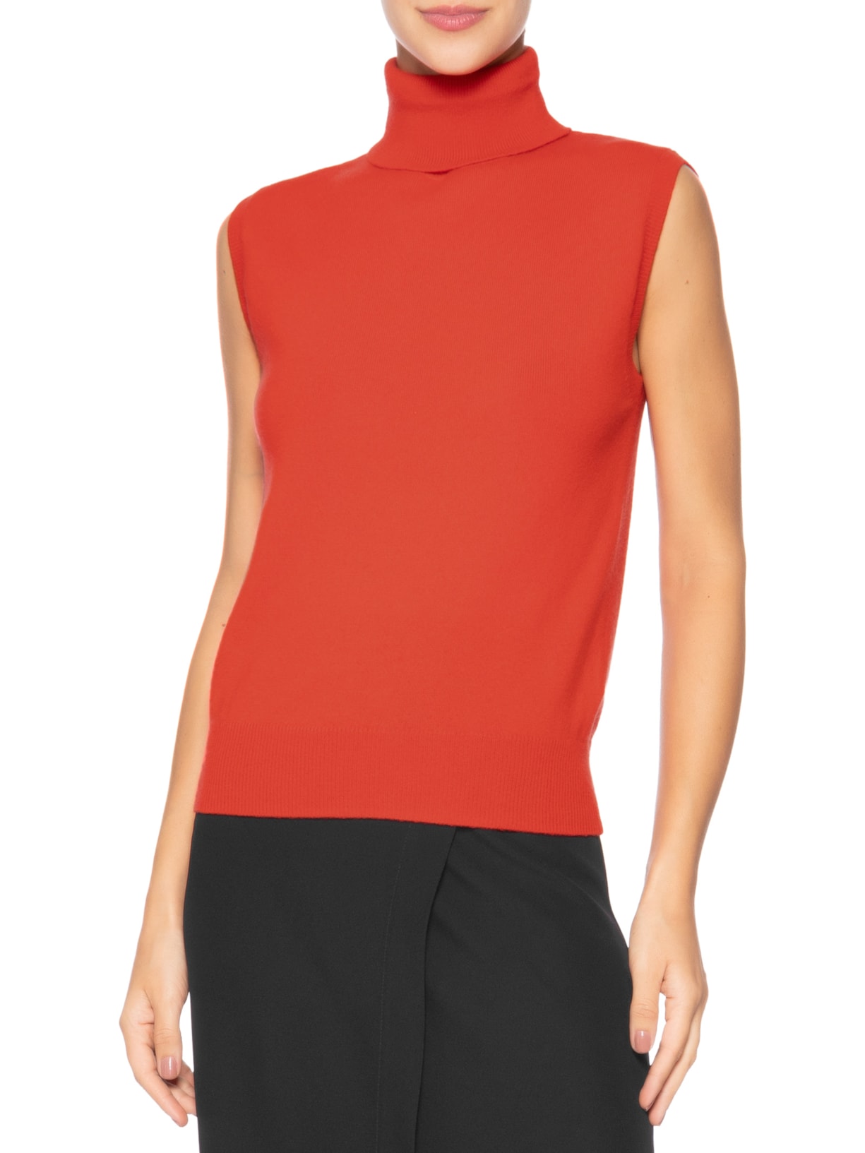 Blusa Feminina Gola Alta Puro Cashmere Vermelho '2Essential