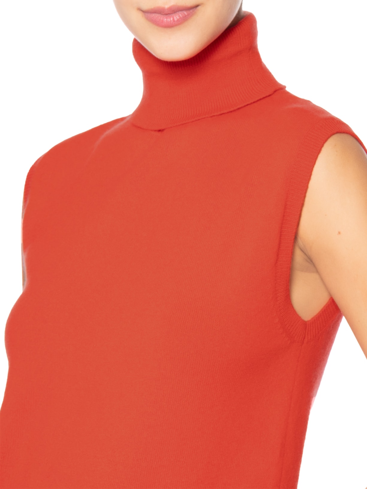 Blusa Feminina Gola Alta Puro Cashmere Vermelho '2Essential