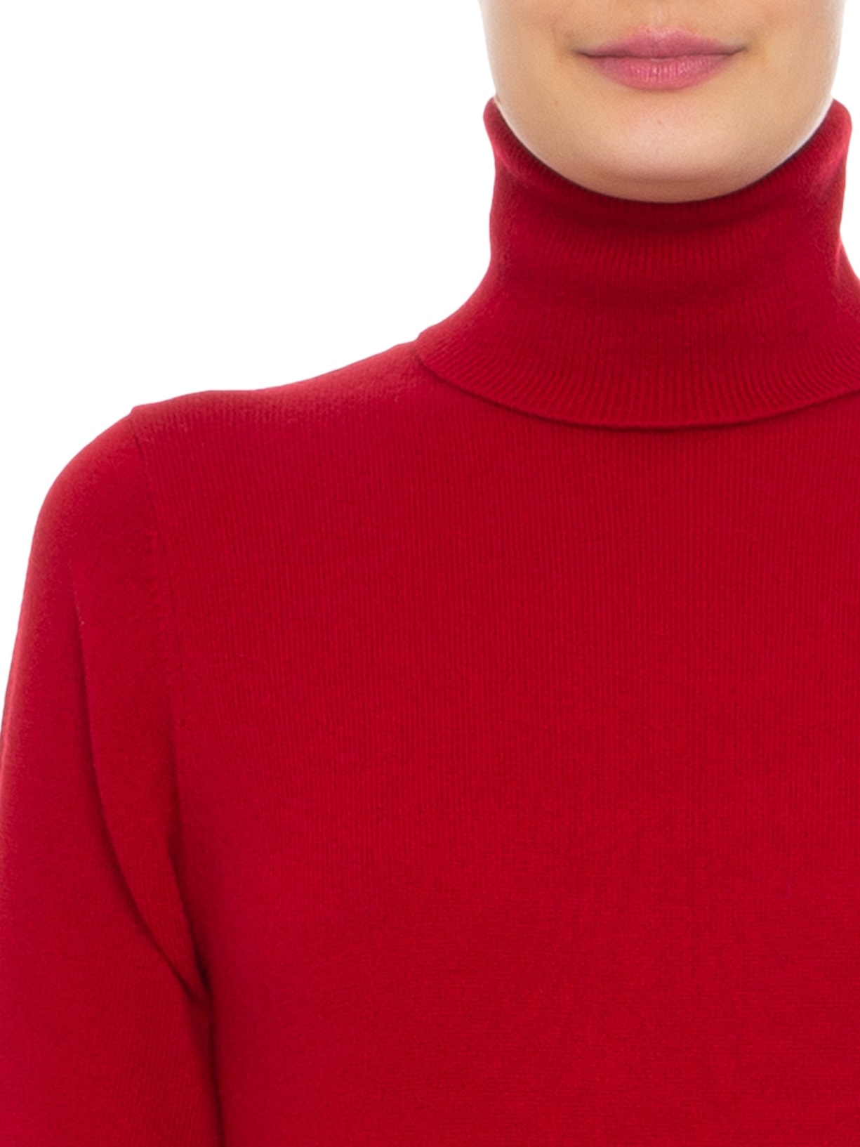 Blusa Feminina Gola Alta Puro Cashmere Vermelho '2Essential
