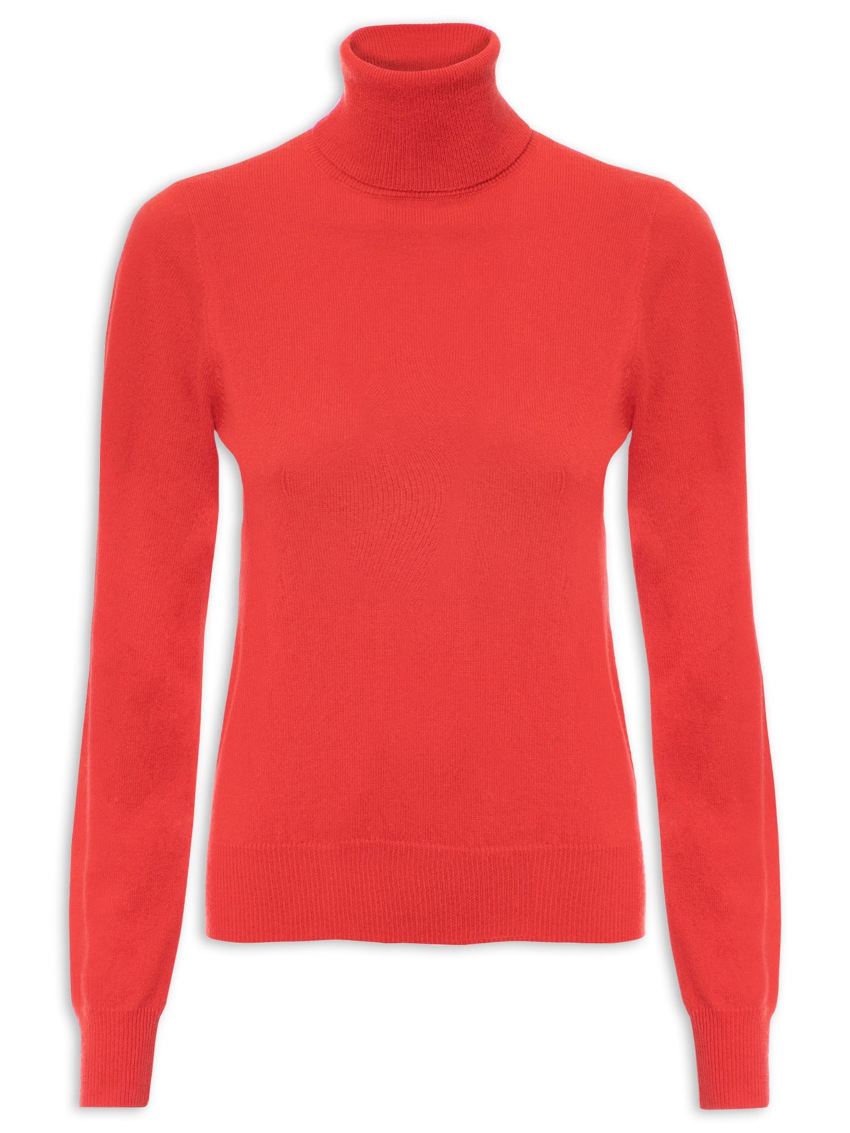 Blusa Feminina Gola Alta Puro Cashmere - Vermelho