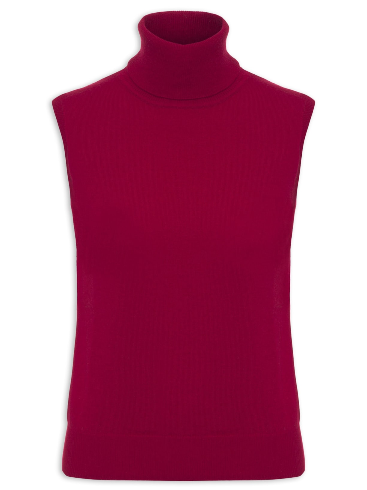 Blusa Feminina Gola Alta Puro Cashmere - Vermelho