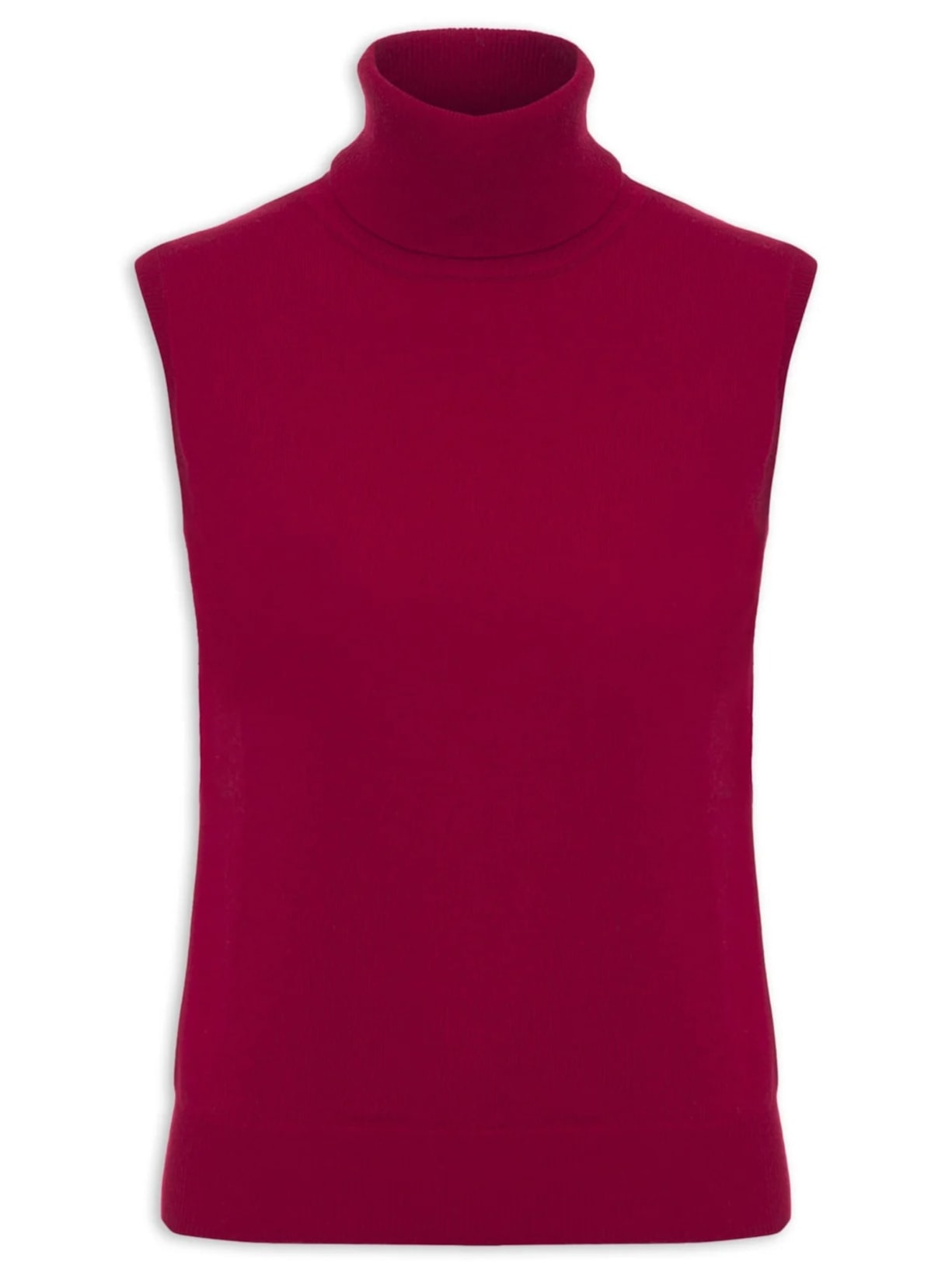 Blusa Feminina Gola Alta Puro Cashmere Vermelho '2Essential
