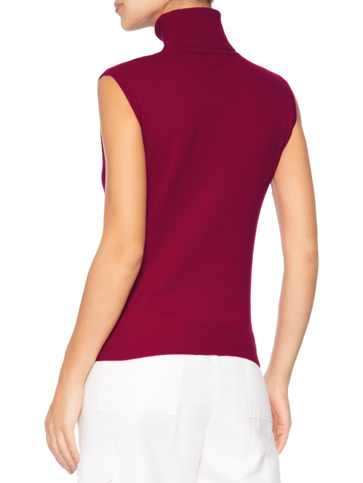 Blusa Feminina Gola Alta Puro Cashmere Vermelho '2Essential