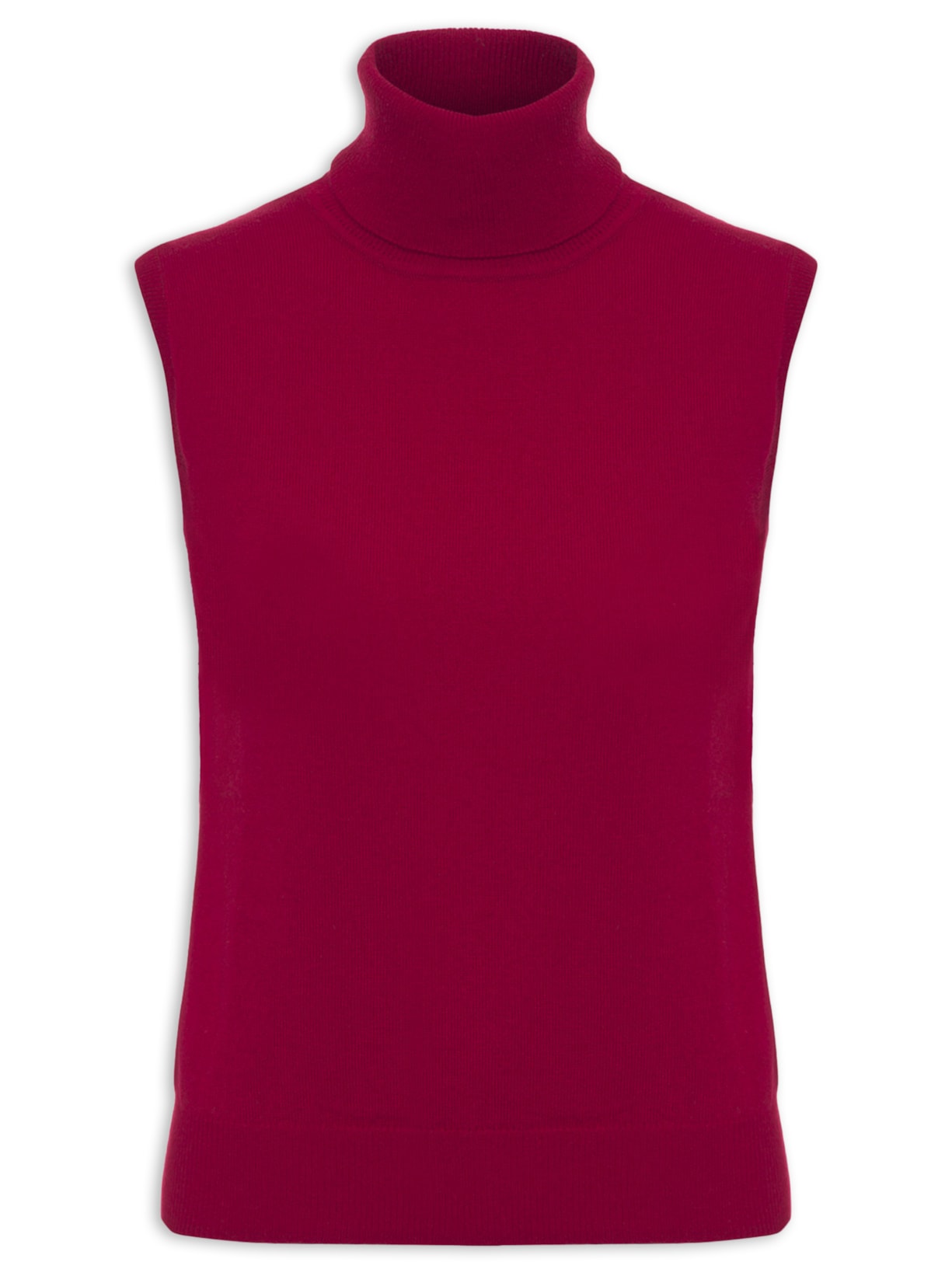 Blusa Feminina Gola Alta Puro Cashmere - Vermelho