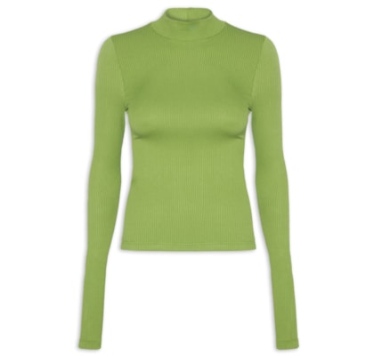 Blusa Feminina Gola Alta - Verde