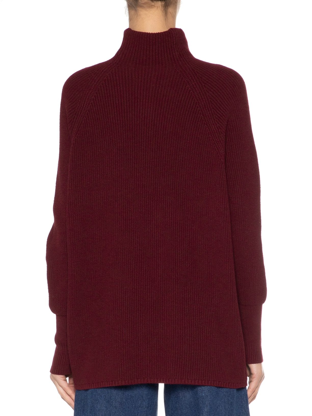 Blusa Feminina Gola Alta Vinho Anselmi