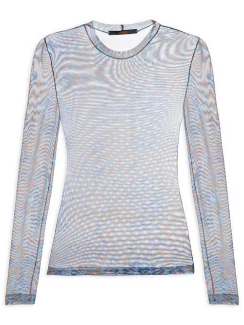 Blusa Feminina Gola Careca - Azul